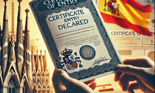 گواهی حضور (Entry of Declared) در اسپانیا